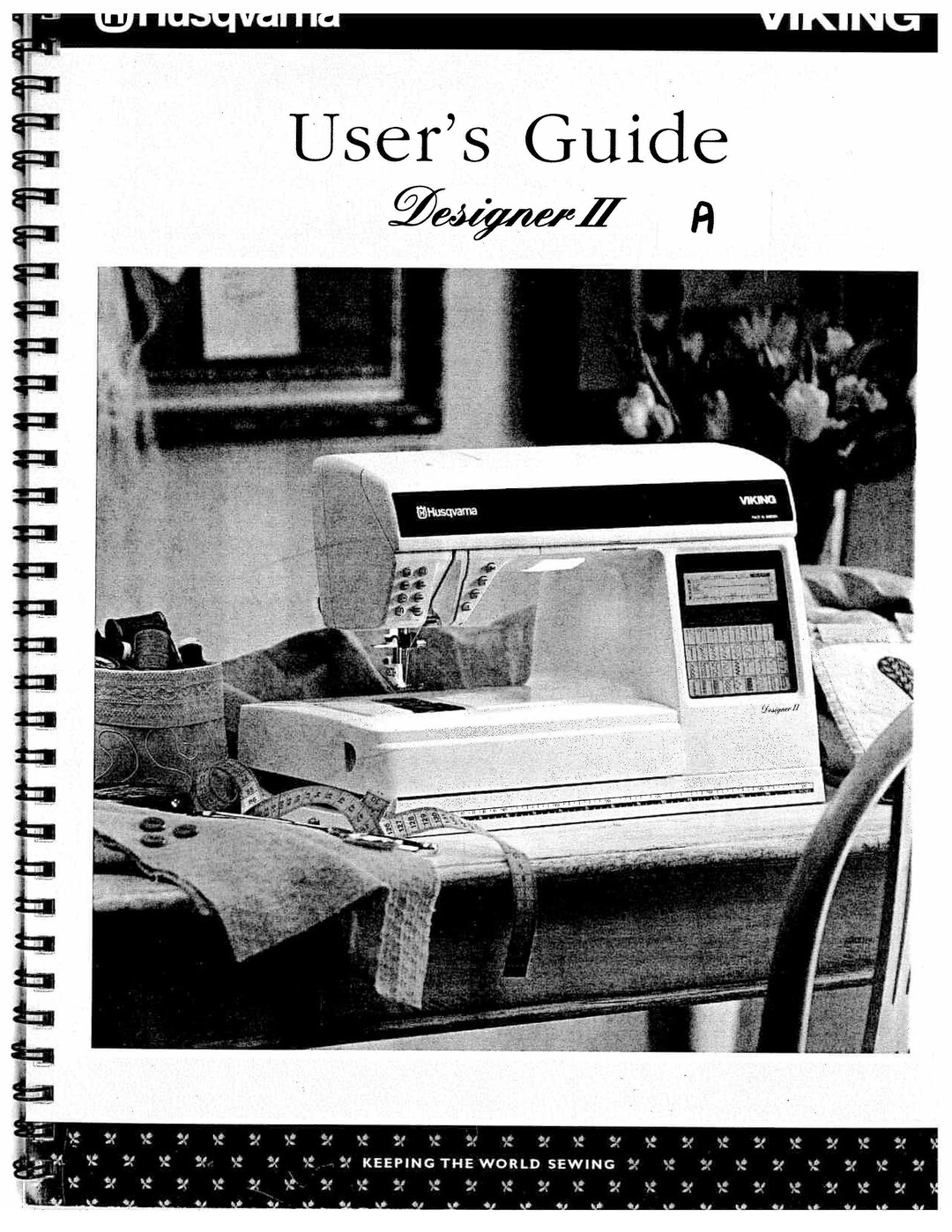 Husqvarna Viking Designer II Sewing Machine Instruction Manual User