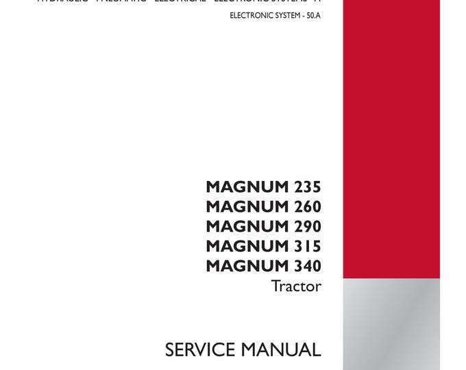 Case Magnum  235 Magnum  260 Magnum 290 Magnum 315 Magnum  340-ELECTRONIC SYSTEM - 50.A - Service Manual (Pdf Download)