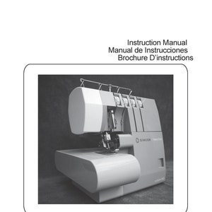 Singer X5004-HD Sewing Machine Instruction Manual - User Manual - Complete User Guide - English - French - Spanish