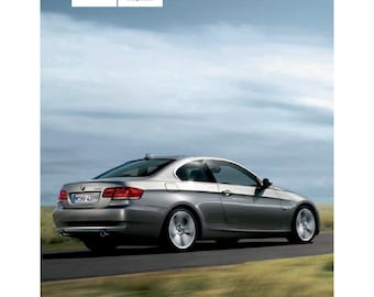 BMW Seria 3 E92 Coupe 328i-335i 2006-2013 Instrukcja obsługi - angielski
