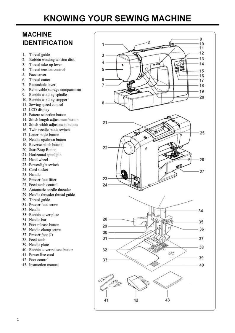 Singer SC220 Sewing Machine Instruction Manual User Manual Complete