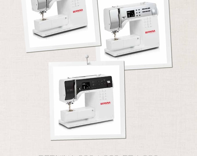 BERNINA 330 - 350 PE - 350 SE - 380 Sewing Machine Instruction Manual - User Manual - Complete User Guide - English
