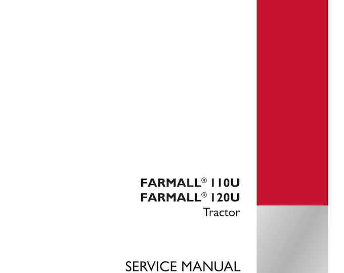 Case FARMALL |IOU FARMALL 120U Tractor  -  Service Manual (Pdf Download)