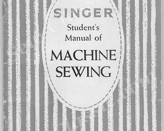 Singer Student Handbook - Sewing- machine- Service Manual - Instruction Manual -  Wiring Diagram - Schematic - Operation Manual