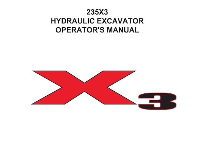Linkbelt  235X3 SPIN ACE Operator manual - Operation Manual - Workshop Manual  (PDF Download)