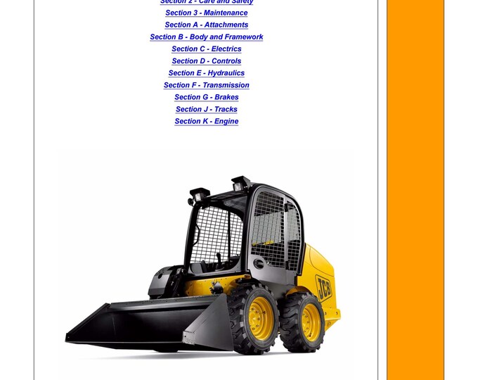 JCB Robot 190 and 1110 - 9803-9460 - Workshop Manual - Service Manual - Parts Manual - Owners Manual  (PDF Download)