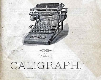 Caligraph Typewriter Instruction Manual - Complete User Guide (Digital PDF Download)