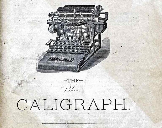 Caligraph Typewriter Instruction Manual - User Manual - Complete User Guide
