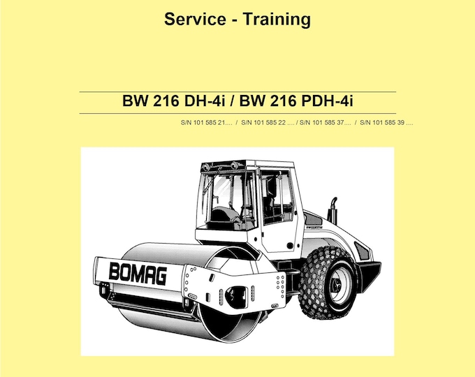 Bomag BW 216 DH-4i Service Manual 00892528 08.2014 - German  (Pdf Download)