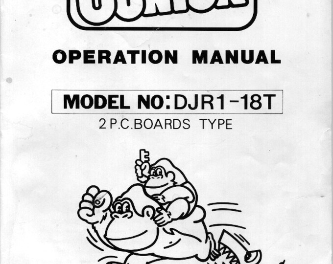 NINTENDO - DONKEY KONG Jr - Service Manual - Parts Manual - Owner manual -  Pdf Download