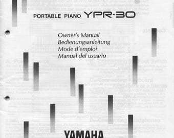 Yamaha -  YPR-30 - Instruction Manual - User Guide