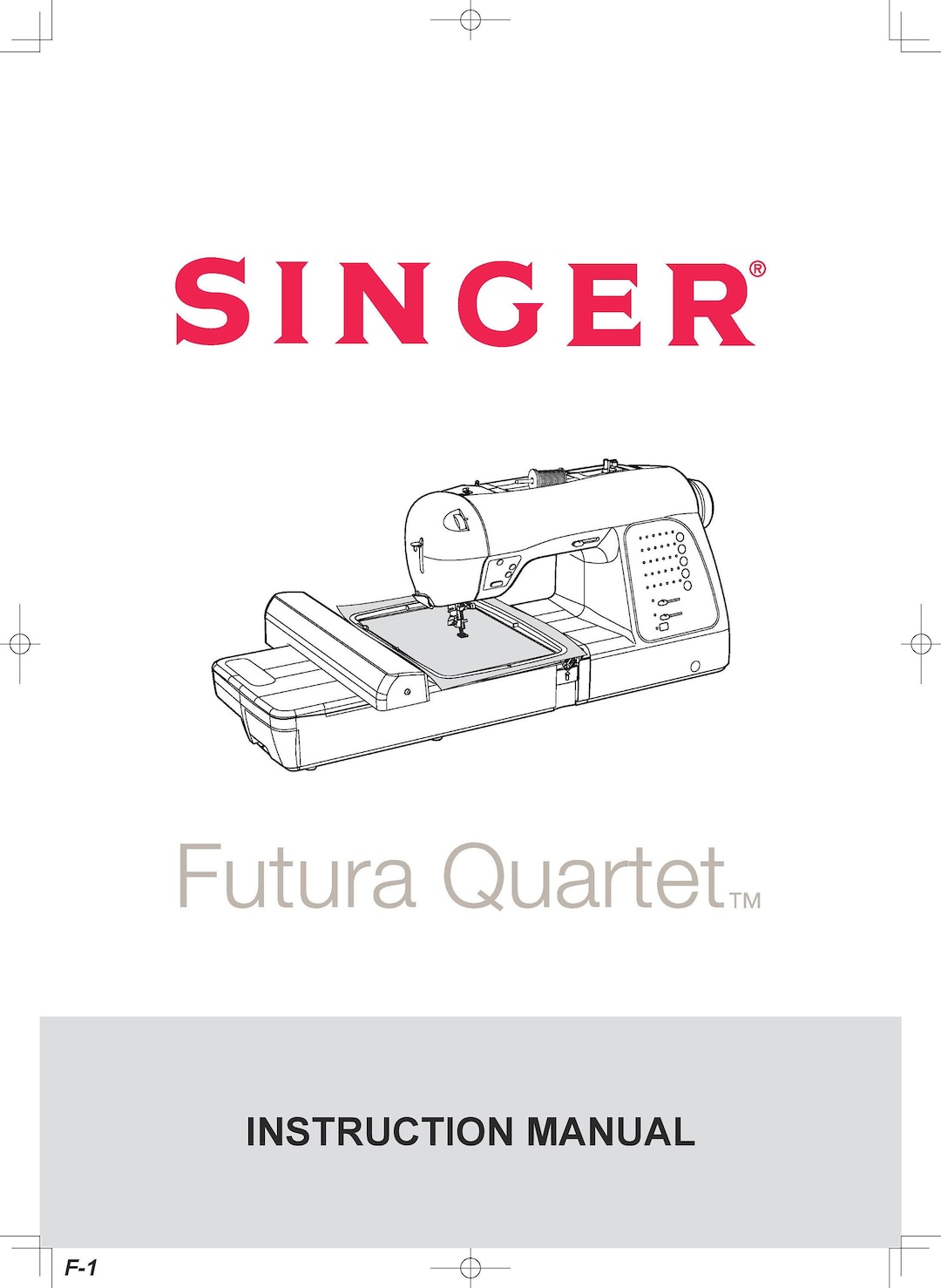 Singer FQ4 Futura Quartet Sewing Machine Instruction Manual Etsy