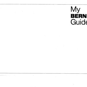 May include: A black and white image of a guide for a Bernina sewing machine. The title of the guide is "My BERNINA Guide". The page number is 830.