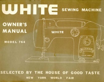 White- Model-764-sewing-machine-  Service Manual - Instruction Manual -  Wiring Diagram - Schematic