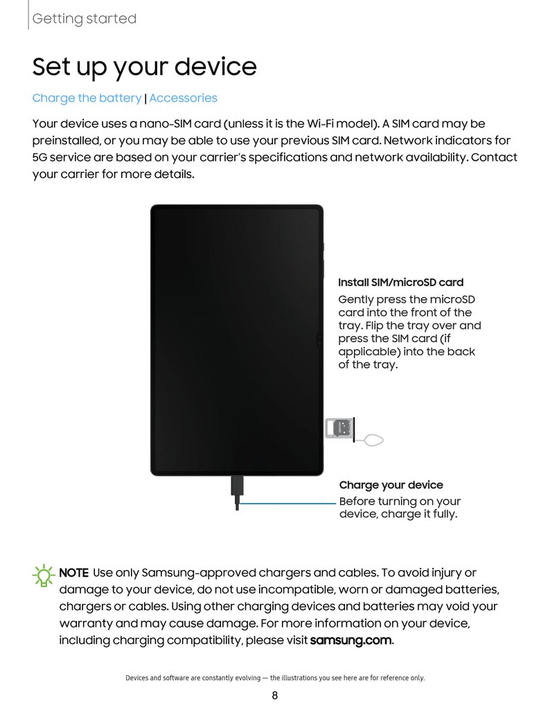 Samsung Galaxy Tab S8 S8 S8 Ultra Owners Manual User Manual Instruction