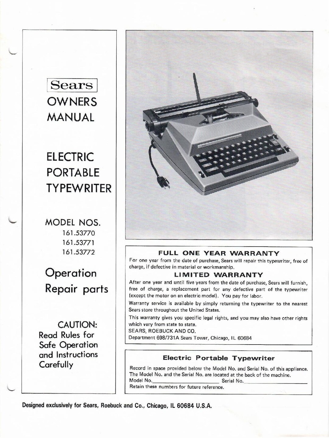 Nastro macchina da scrivere Sears 52972 inchiostro nero e rosso bobine
