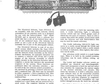 Seeburg - HF100R - MRA5-L6 - HF100G Operating Instructions - Service Manual - Instruction Manual -  Wiring Diagram - Schematic