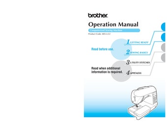 Brother NX570Q Sewing Machine Instruction Manual - 168 Pages