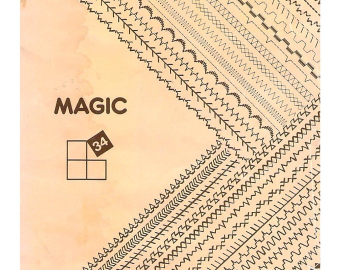Singer 8134 - 8234 Magic Sewing Machine Instruction Manual - User Manual - Complete User Guide - English - German - Italian