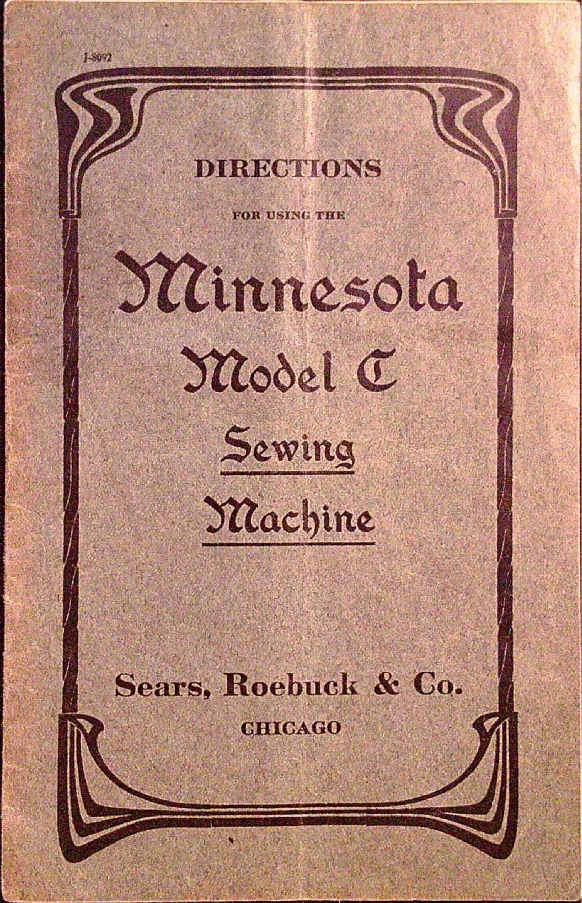 Davis Minnesota Model C Sewing Machine Service Manual: Wiring Diagram ...