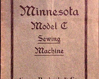 Davis Minnesota Model C Sewing Machine Service Manual: Wiring Diagram, Parts List