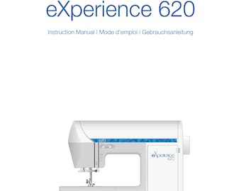 Elna eXperience 620 Sewing Machine Instruction Manual