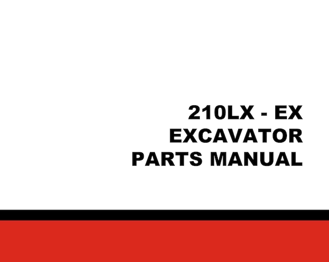 Linkbelt  210LX - EX - Part Manuals - Operation Manual - Workshop Manual  (PDF Download)
