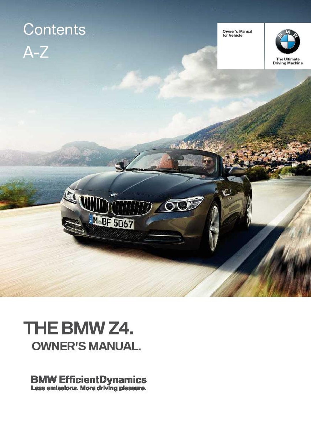 BMW Z4 E89 2009-2016 Owners Manual - English - Etsy