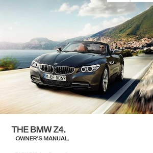 BMW Z4 E89 2009-2016 Owners Manual - English