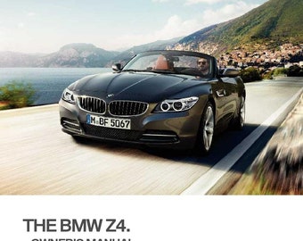 BMW Z4 E89 2009-2016 Owners Manual - English