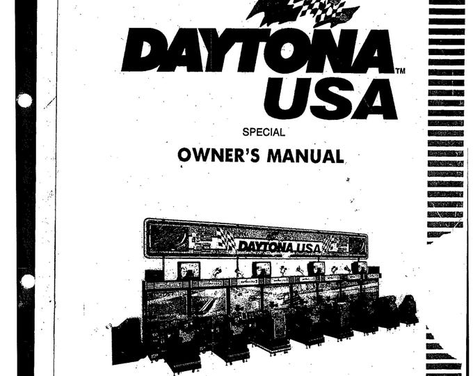 SEGA - DAYTONA USA - Special - 1ST Printing - Service Manual - Parts Manual - Owner manual -  Pdf Download