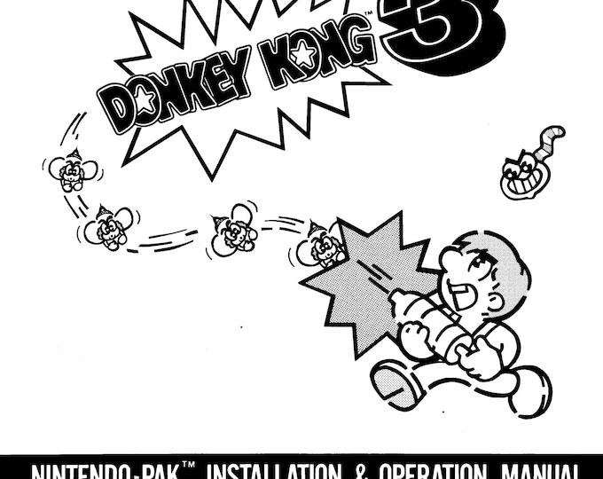 NINTENDO - DONKEY KONG 3 - Service Manual - Parts Manual - Owner manual -  Pdf Download