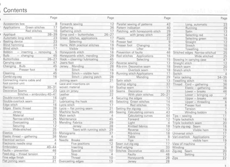 Bernina 930 Sewing Machine Instruction Manual User Manual Complete User
