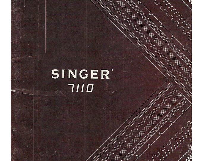 Singer 7110 Sewing Machine Instruction Manual - User Manual - Complete User Guide - English