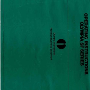 Olympia Traveller Typwriter Instruction Manual - User Manual - Complete User Guide