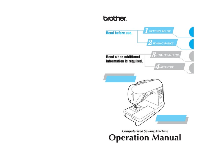 Brother NX250 Sewing Machine Instruction Manual - User Manual - Complete User Guide