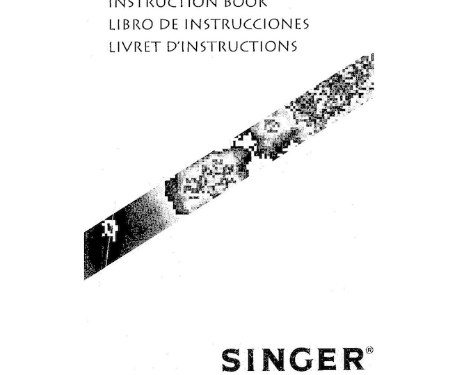 Singer 5805 Sewing Machine Instruction Manual - User Manual - Complete User Guide - English - Spanish - French