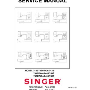 Singer 7426 - Etsy