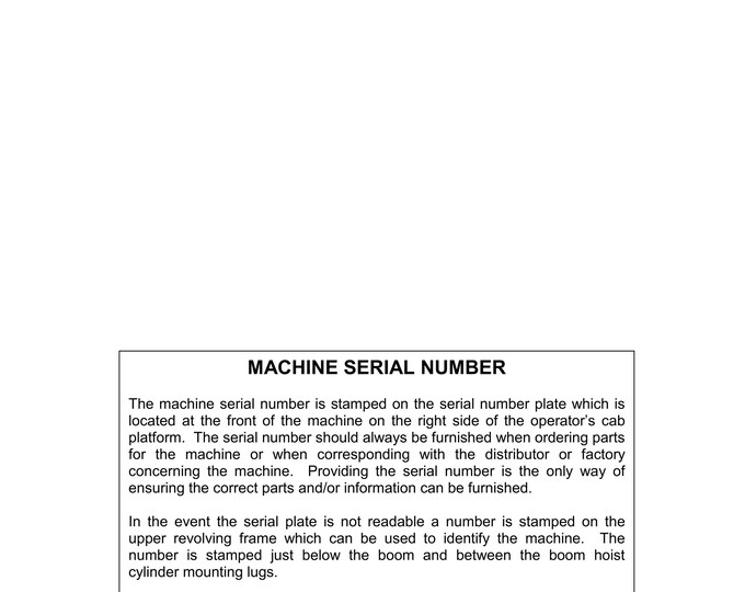 Linkbelt - Excavator 600 LX MH Tier 3  - Shop Manual - Workshop Manual - Service Manual - English