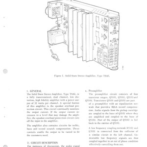 Seeburg TSA6  - Operating Instructions- Service Manual - Instruction Manual -  Wiring Diagram - Schematic - Operation Manual