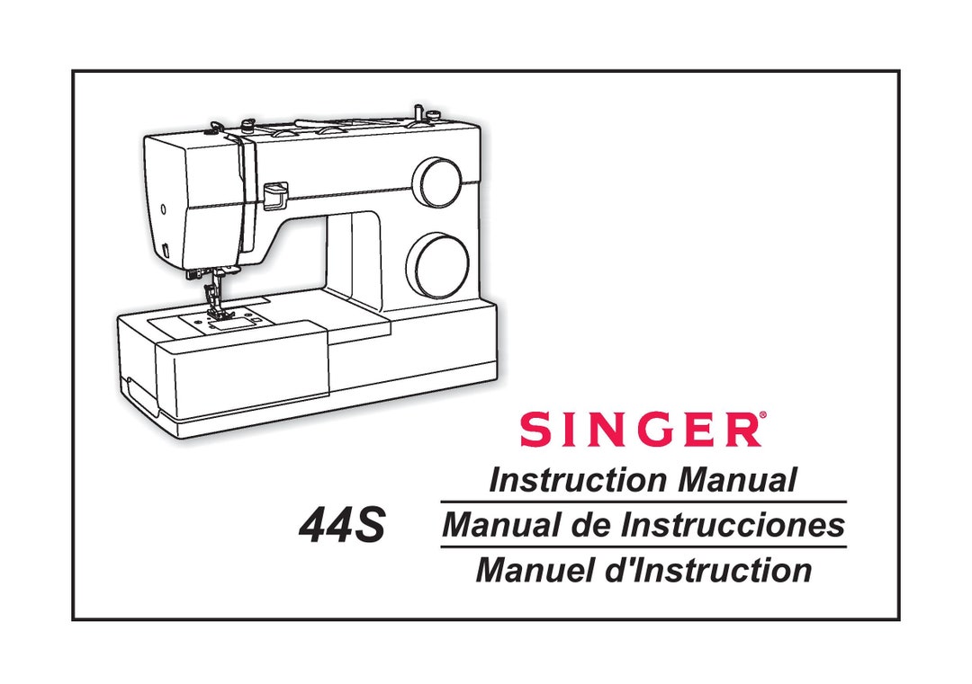 Singer 44S Sewing Machine Instruction Manual User Manual Complete User
