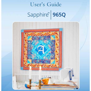 Husqvarna Viking SAPPHIRE 965Q Sewing Machine Instruction Manual