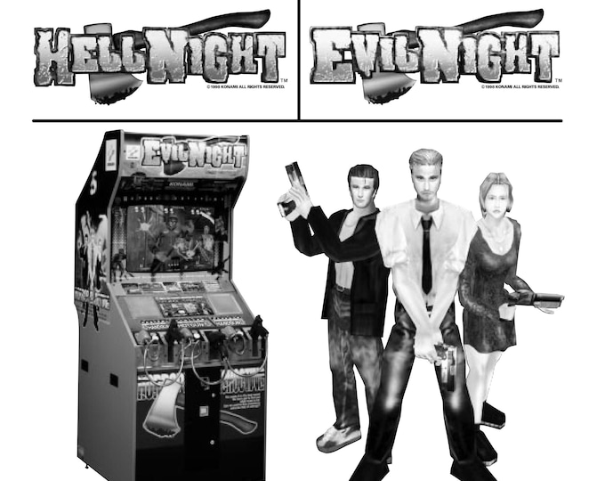 KONAMI - EVIL NIGHT - Hell Night - Service Manual - Parts Manual - Owner manual -  Pdf Download