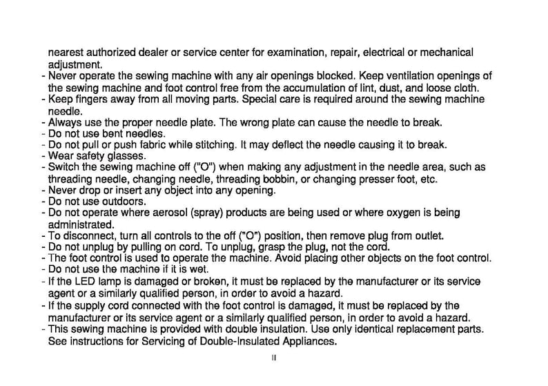 Singer 3232 3221 Simple Sewing Machine Instruction Manual User Manual