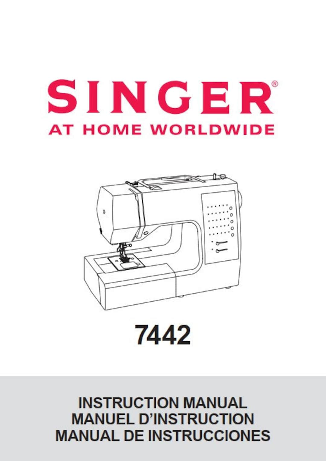 Instruction Manual, Singer 2263 (Simple) : Sewing Parts Online