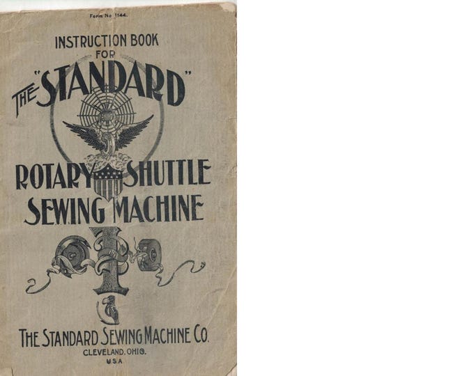 Standard Rotary Shuttle -Sewing- machine- Service Manual - Instruction Manual -  Wiring Diagram - Schematic - Operation Manual- Part Lists