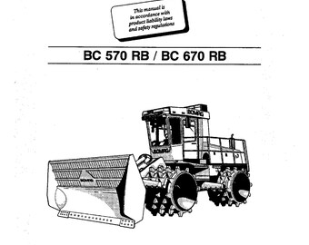 Bomag BC 570 RB - BC 670 Rb - Service Manual - Repair Manual - Workshop Manual - English