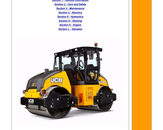 JCB VMT860 Tier 3 - Workshop Manual - Service Manual- Owners manual  (pdf Download)