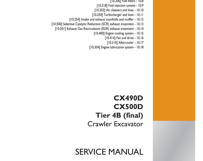 Case CX490D CX500D Tier 4B (final)- Engine - 10-Crankshaft and flywheel - 103 -Repair Manual- Shop Manual - Service Manual-(Pdf Download)