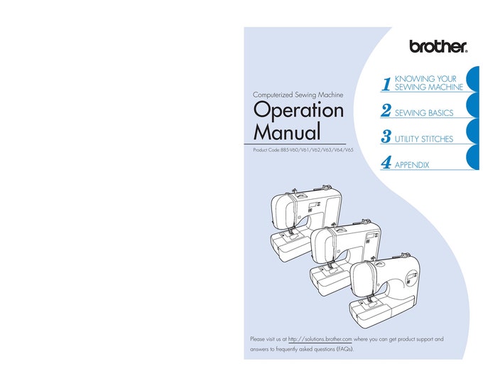 Brother_CS5055PRW Sewing Machine Instruction Manual - User Manual - Complete User Guide
